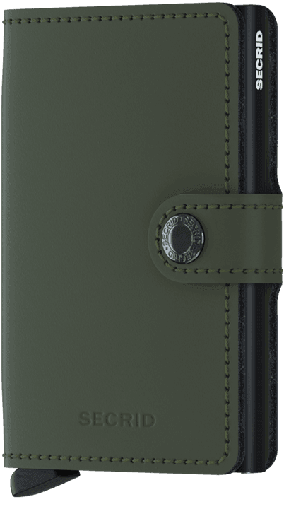 SECRID MINIWALLET MATTE GREEN-BLACK - WATERKANT Store -Hamburg Ottensen Altona