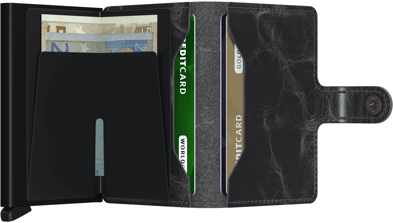 SECRID MINIWALLET VINTAGE GREY-BLACK - WATERKANT Store -Hamburg Ottensen Altona