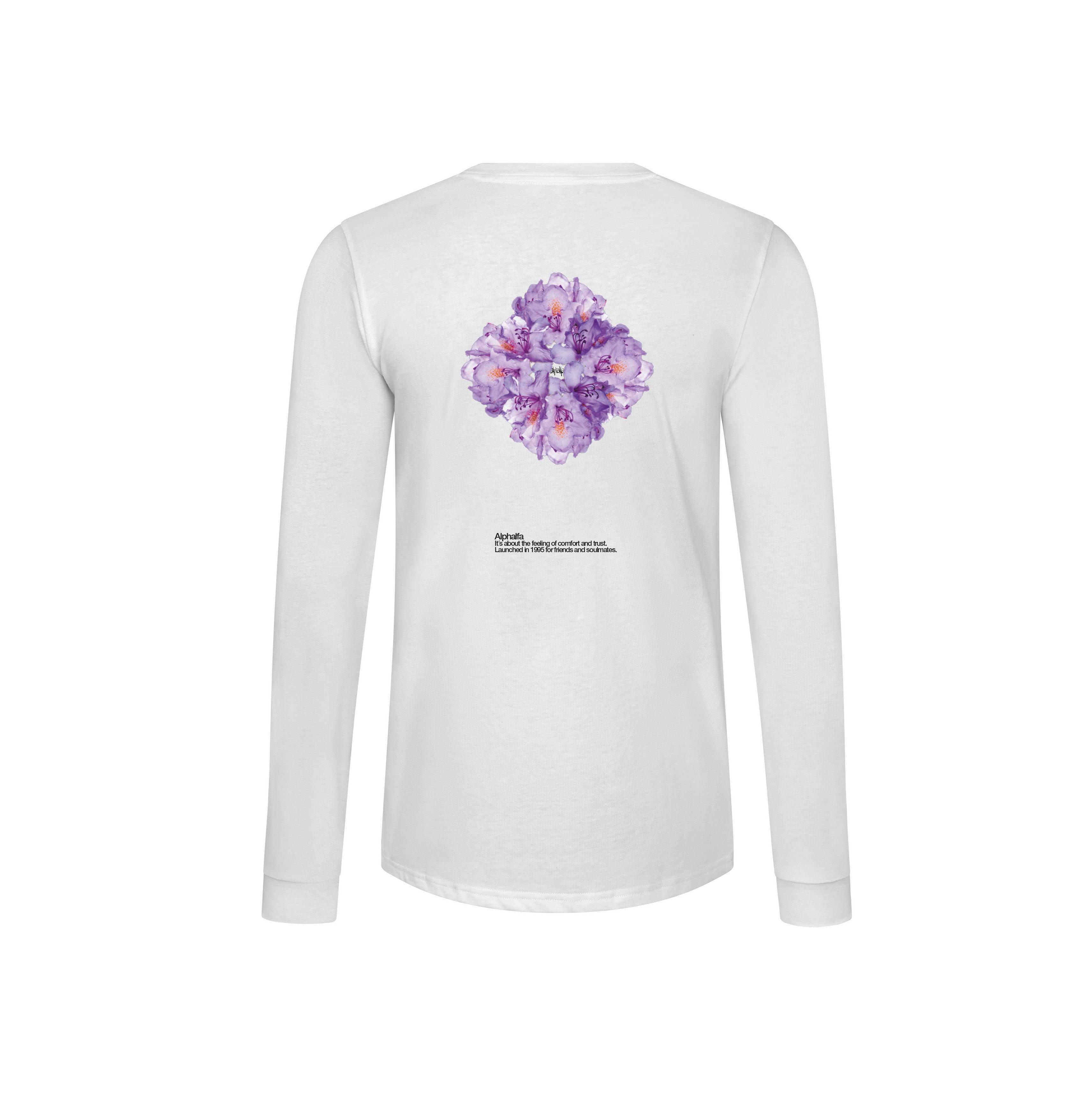ALPHALFA LONGSLEEVE OCCIDENT FLOWERS-WHITE - WATERKANT Store -Hamburg Ottensen Altona