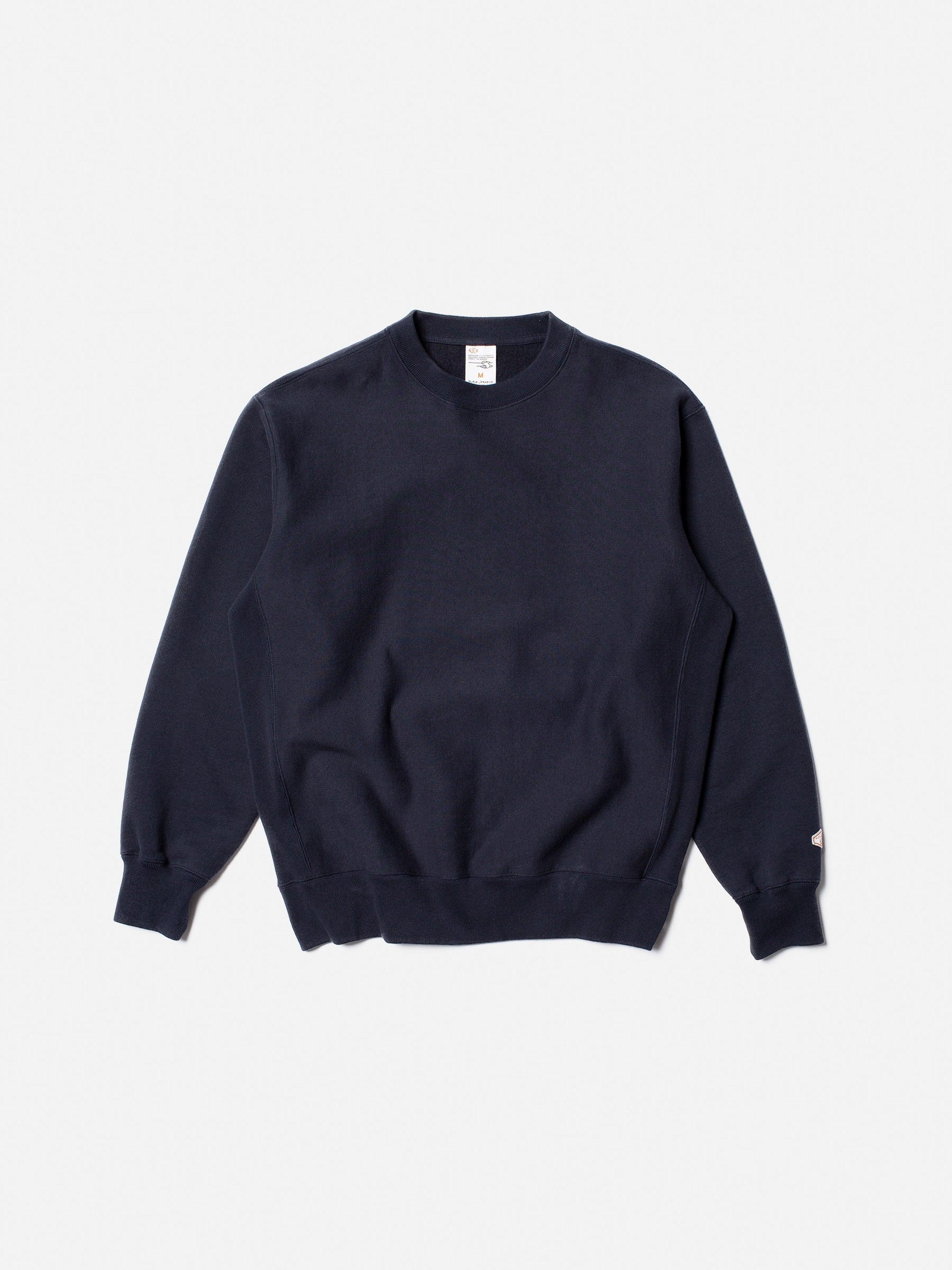 NUDIE JEANS HASSE CREW NECK NAVY - WATERKANT Store -Hamburg Ottensen Altona
