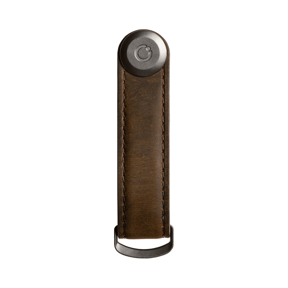 ORBITKEY CRAZY HORSE LEATHER KEY ORGANISER-OAK BROWN BROWN - WATERKANT Store -Hamburg Ottensen Altona